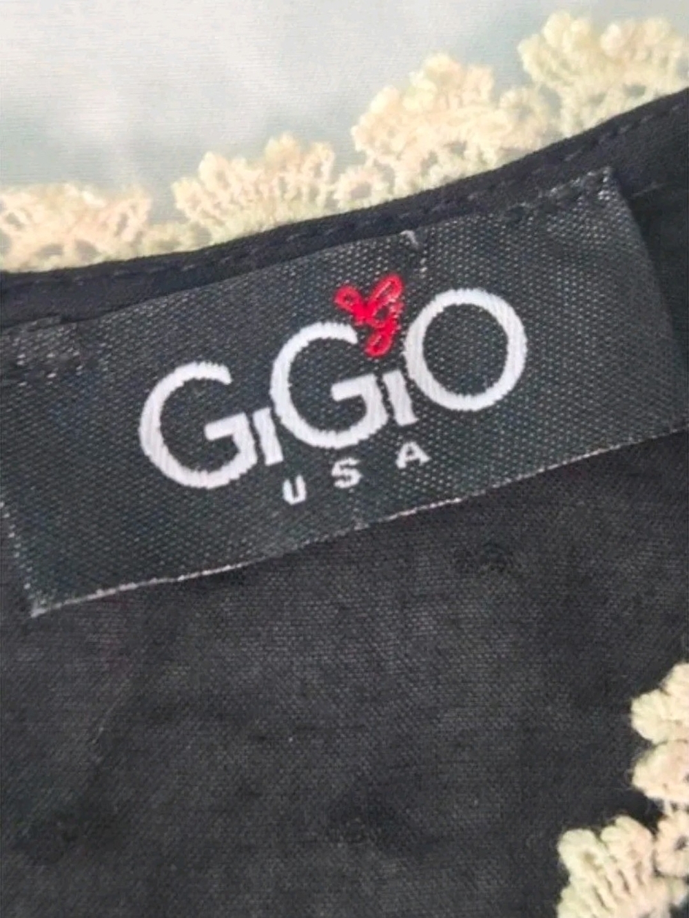 GiGio Black Embroidered Floral Peasant Mini - Picture 4 of 6